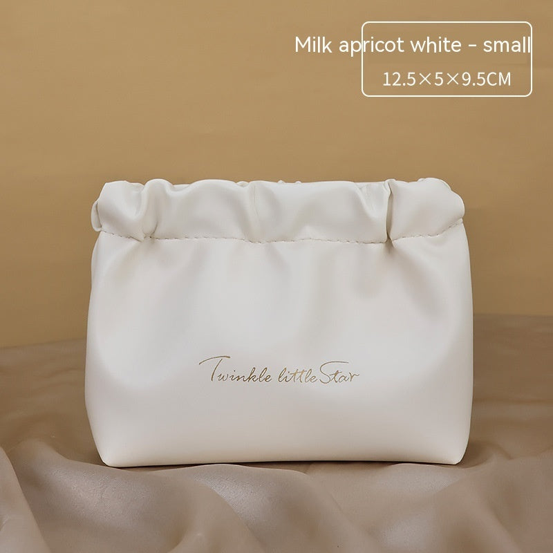 Exceptional Leather Large Capacity Travel Toiletry Bag