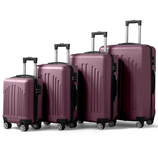Vertical Striped Four In One Suitcase Set