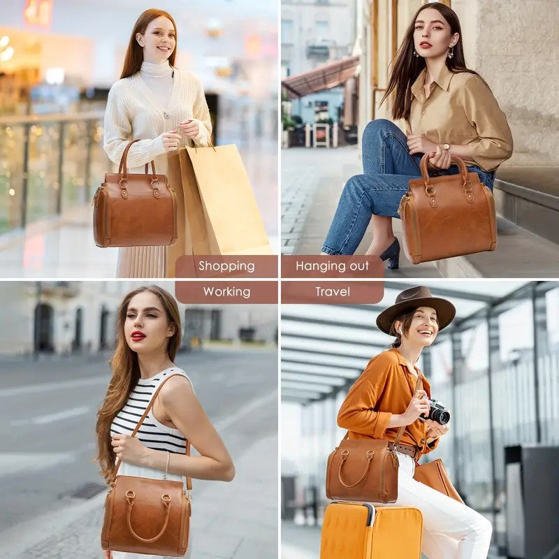 Multi-Purpose Leather Handbag