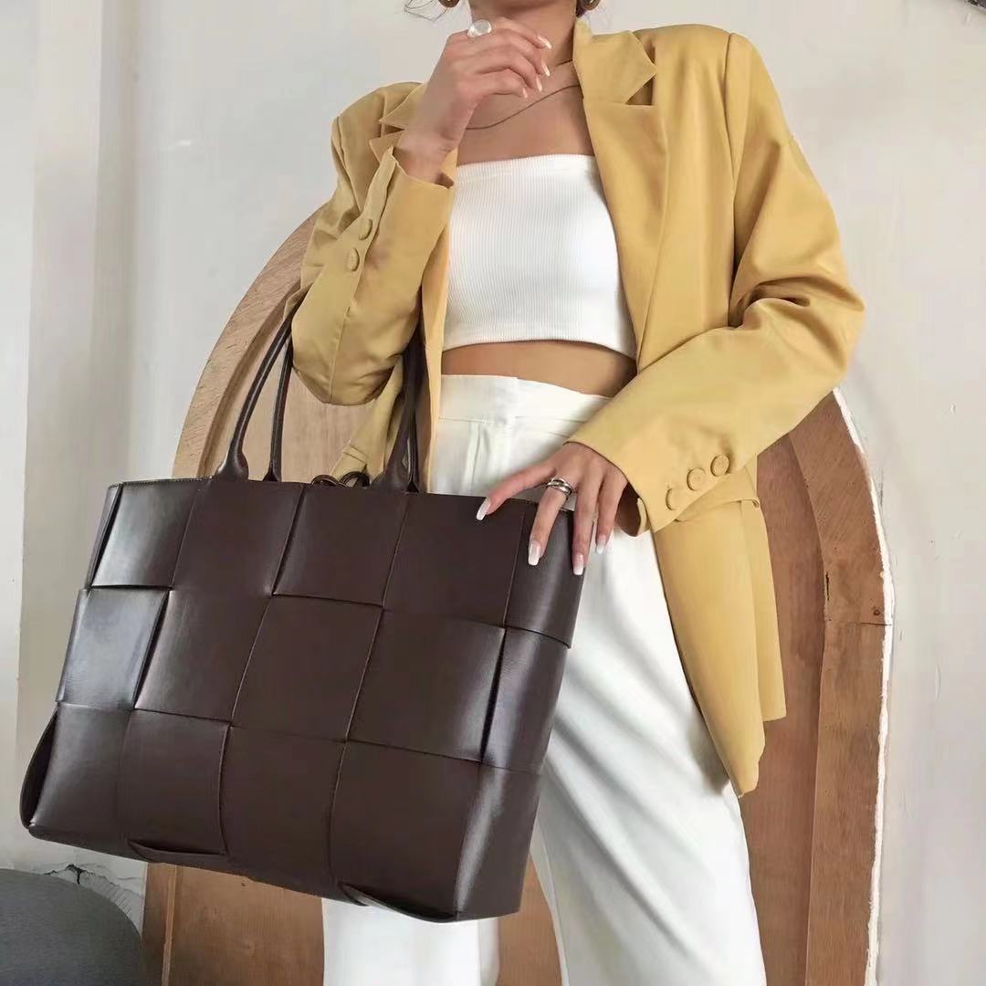 BLP Exceptional Woven Leather Tote Bag