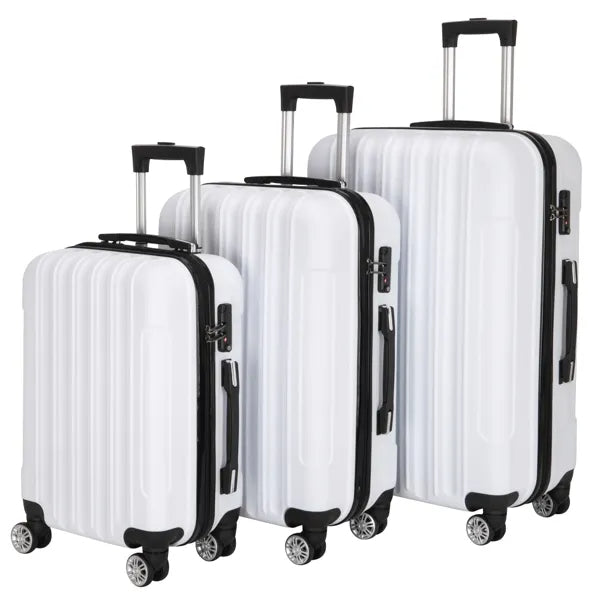 3-piece Hard Shell Suitcase Set - 20" 24" 28"