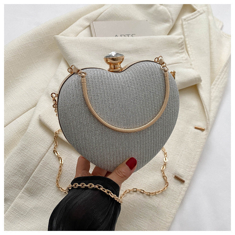 Lady Heart Shape Clutch Bag