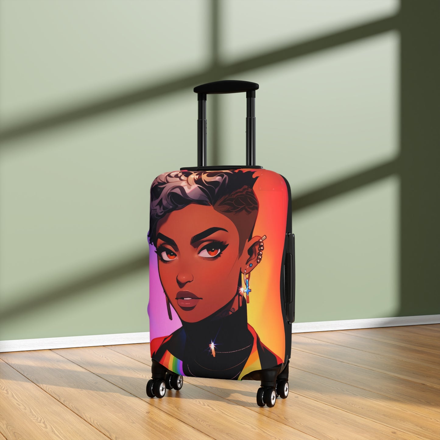 Stylish Portrait Luggage Cover