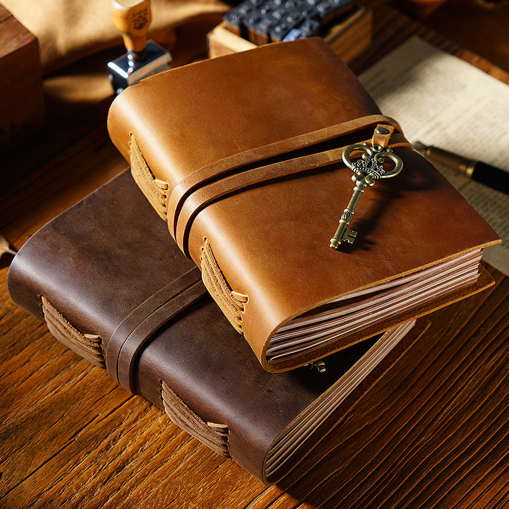 Cowhide Travel Notebook