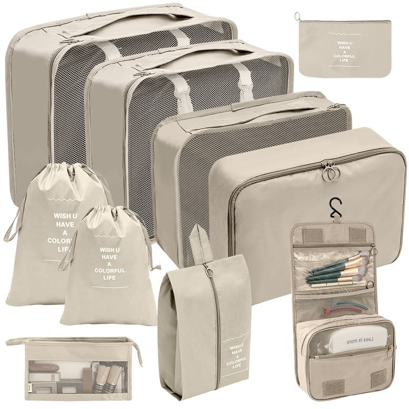 10 Piece Set of Travel Organizer Bags
