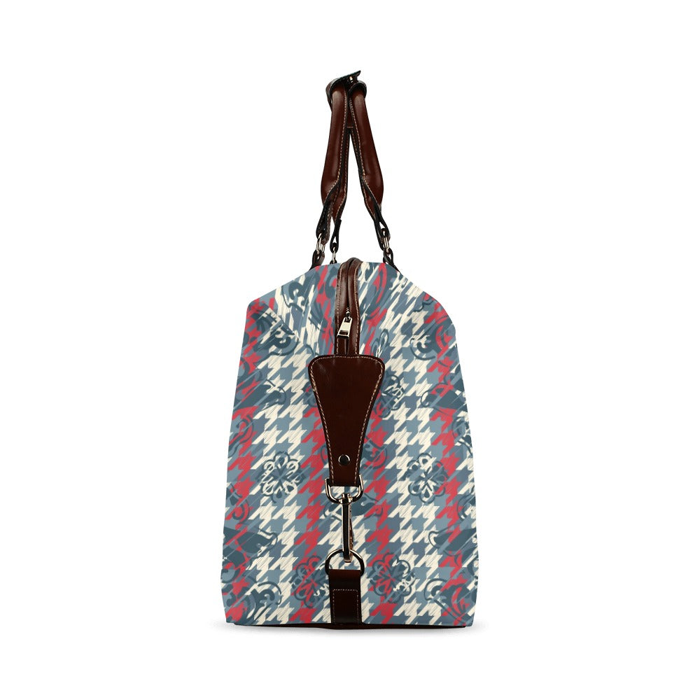 Houndstooth Design Flight Bag