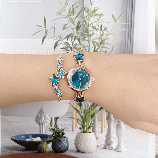 Valentine's Day Fine Gifts Women's Rose Gift Box Watch Bracelet Perfume