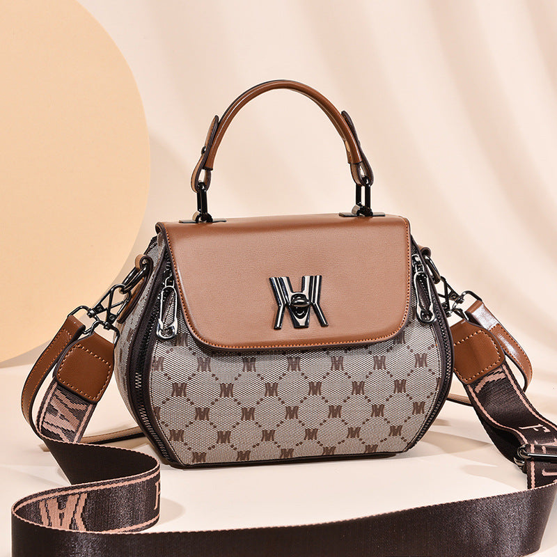 Signature M Printed Handbag