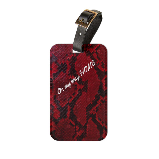 Snakeskin Luggage Tag