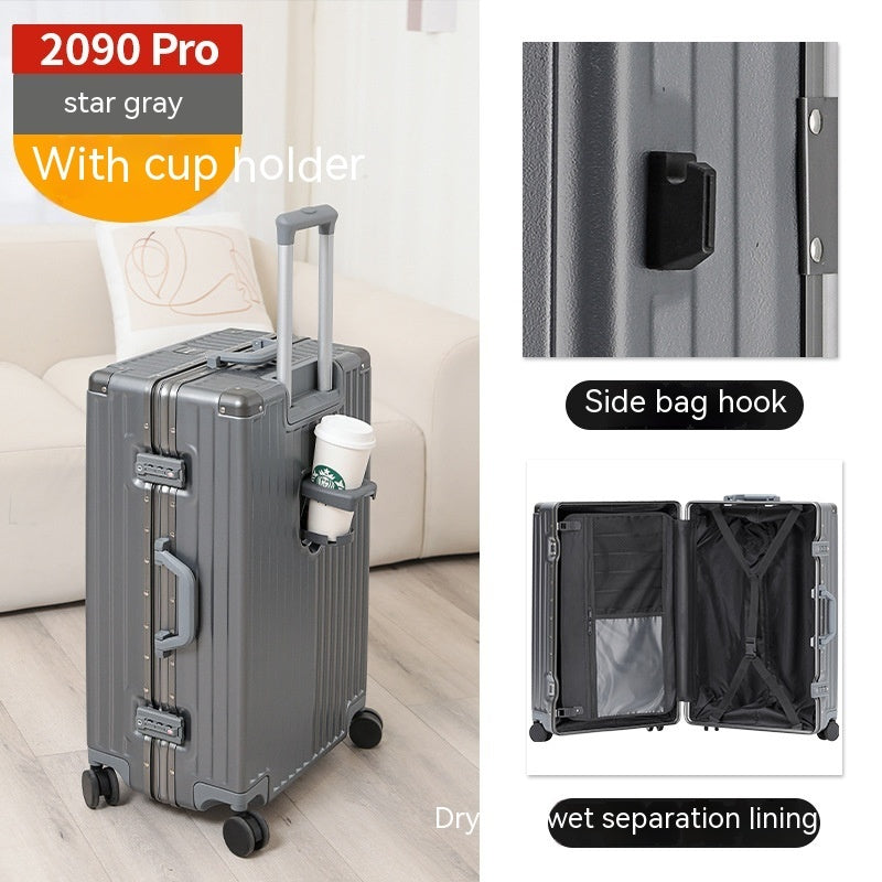 PROMAX 20" Zipperless Carry-On Luggage with USB & Cup Holder