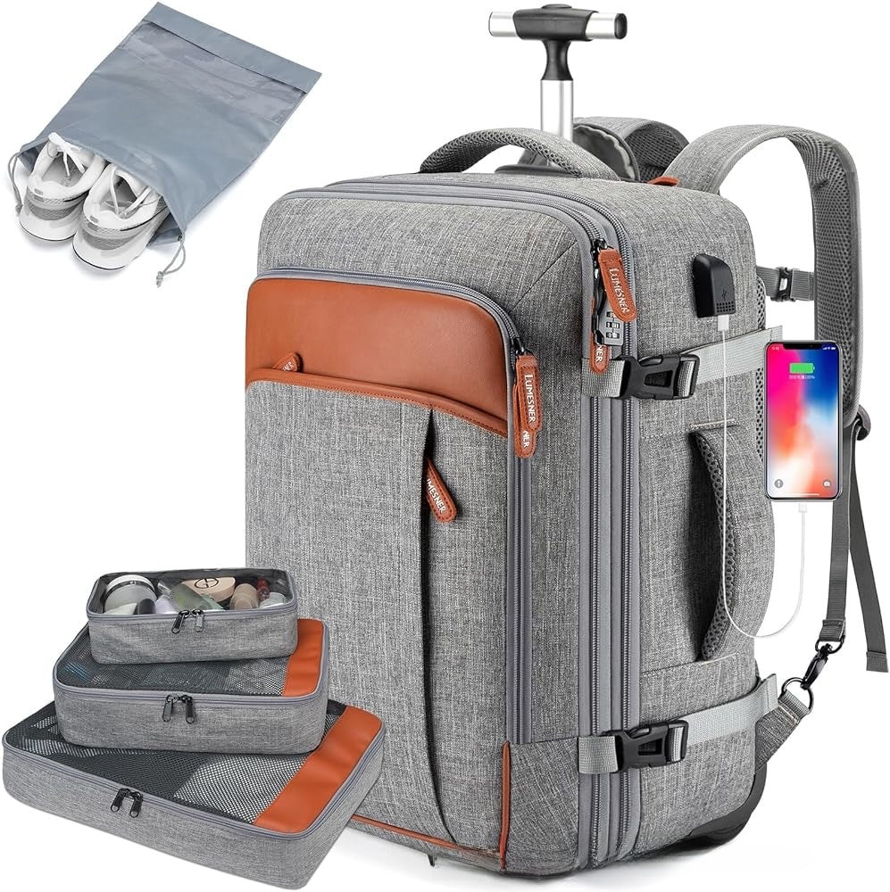 RISING SUN Wheeled TRAVEL Backpack