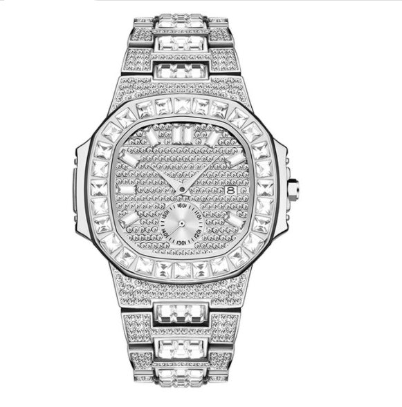 Montre Diamant Bauguette Quartz Watch