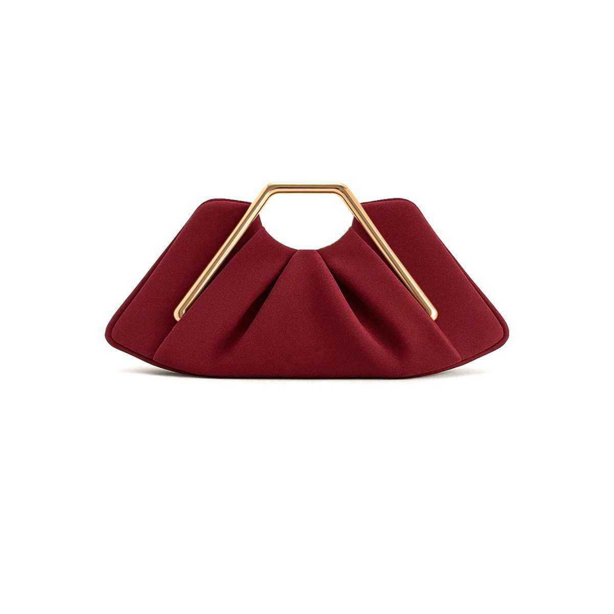 Women's Celebrity-Style Pleated Cloud Evening Bag