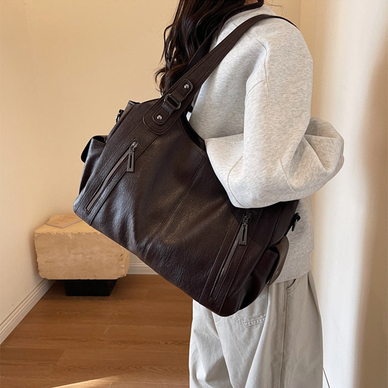 Autumn Winter Zipper Women's Handbag