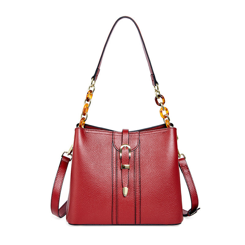 Exceptional Inspired Leather Bucket Bag