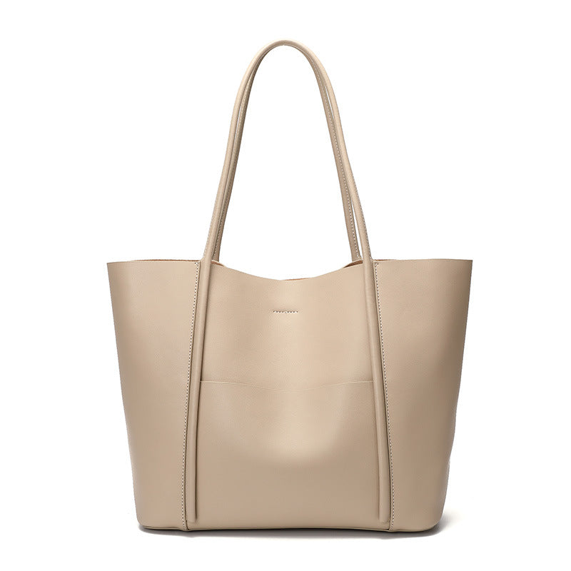 DESTINATION WEST Genuine Leather Tote Bag