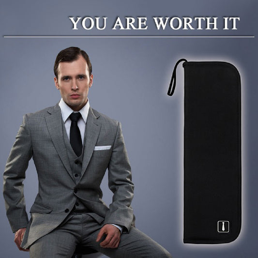 Sophisticated Gents Tie Case for Travel, Necktie Organizer Bag
