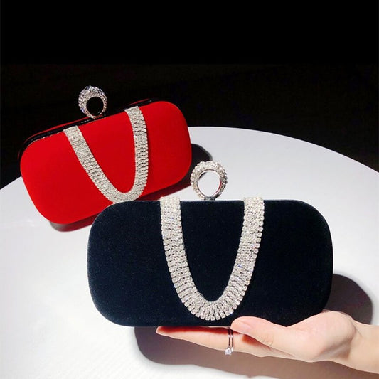 Bridal Velvet Evening Bag