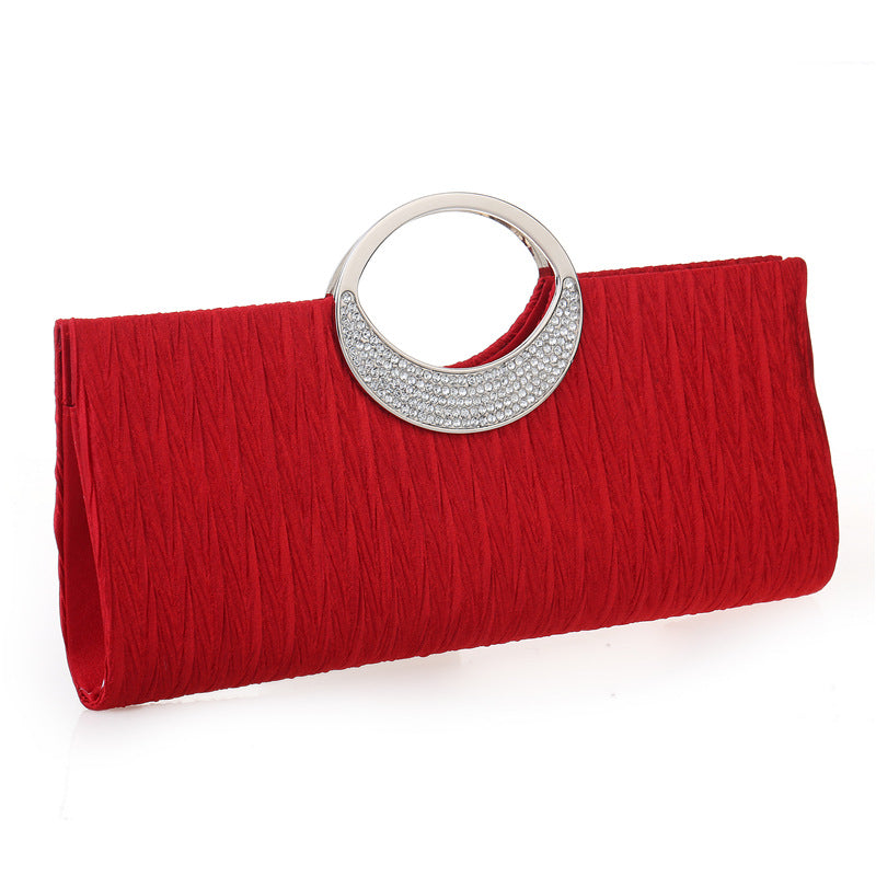 Pleated Diamond Dinner Bag