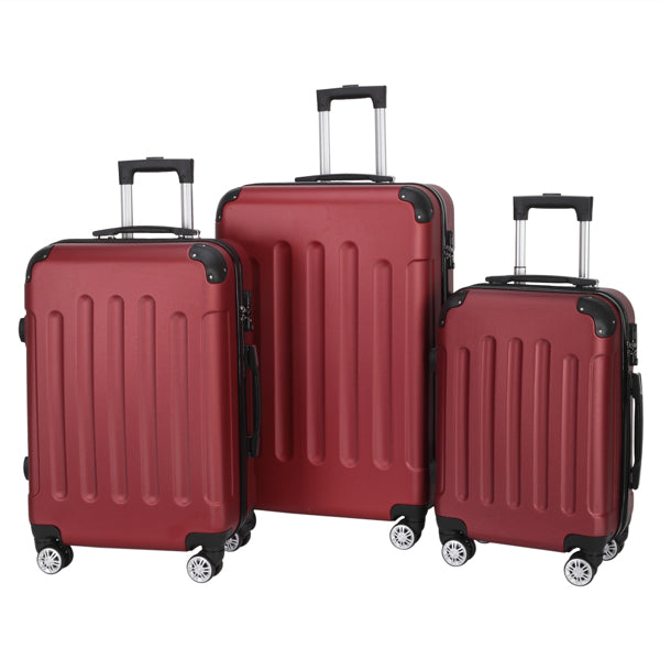 BLP Hard Sided 3-in-1 Swivel, 4 Corner Protectors, 20in 24in 28in, Suitcase Set