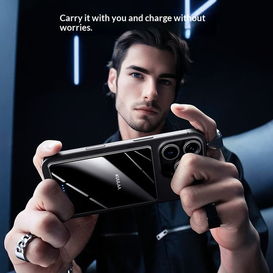 KUULAA Power Bank Ultra Slim 5000mAh Mini Magnetic Wireless Power Bank
