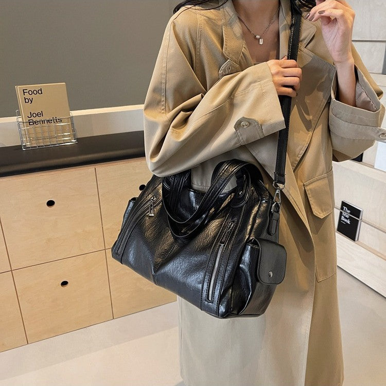 Autumn Winter Zipper Women's Handbag
