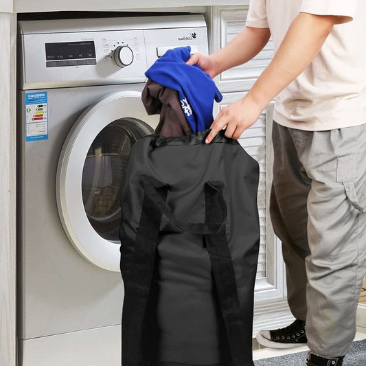 Oxford Cloth Drawstring Large Laundry Carrier