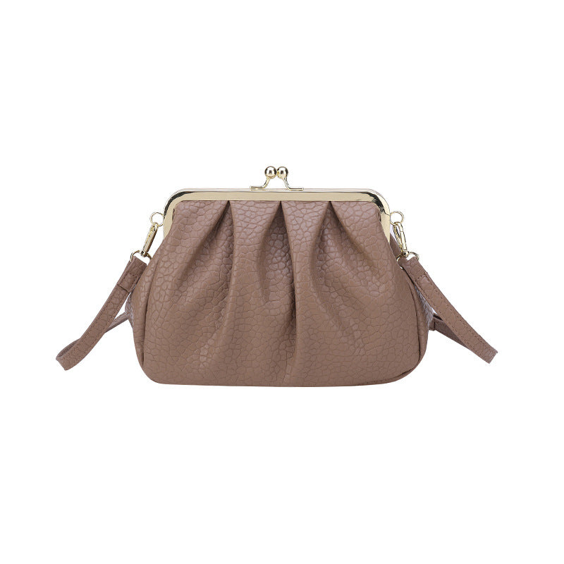 Kiss Lock Crossbody Shoulder Bags Trendy Purse