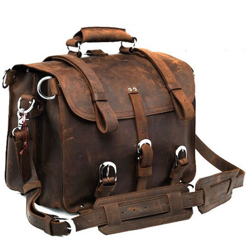 Elite Crazy Horse Series Genuine Leather Travel Bag