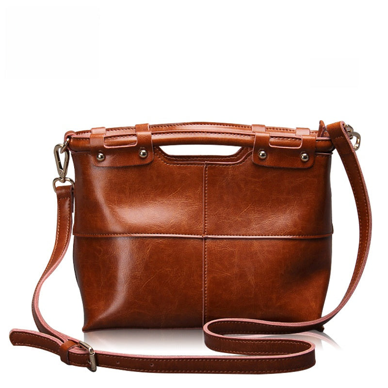JUNIATA RETRO Women Genuine Leather Tote Bag