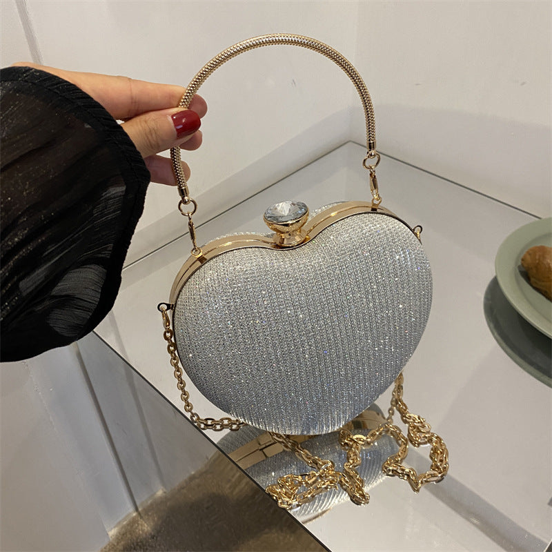 Lady Heart Shape Clutch Bag