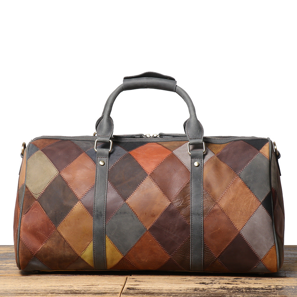 MR. MITCHELL II Genuine Leather Travel Duffle Bag