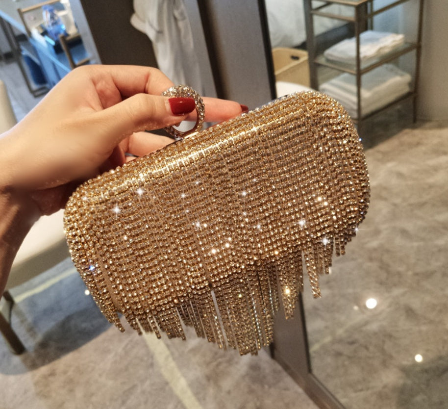 Diamond Ladies Ring Evening Bag