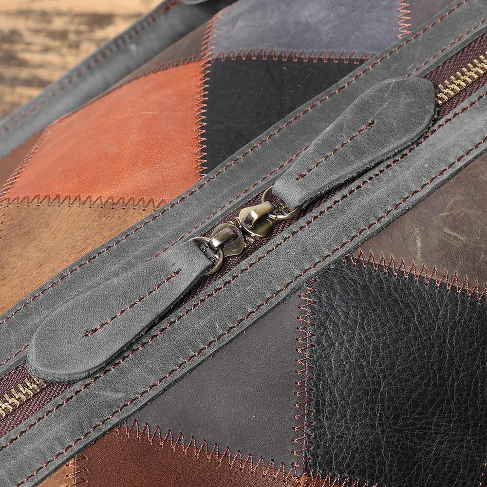 MR. MITCHELL II Genuine Leather Travel Duffle Bag