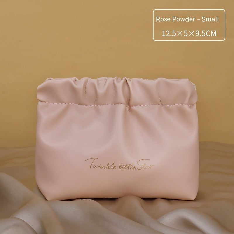 Exceptional Leather Large Capacity Travel Toiletry Bag