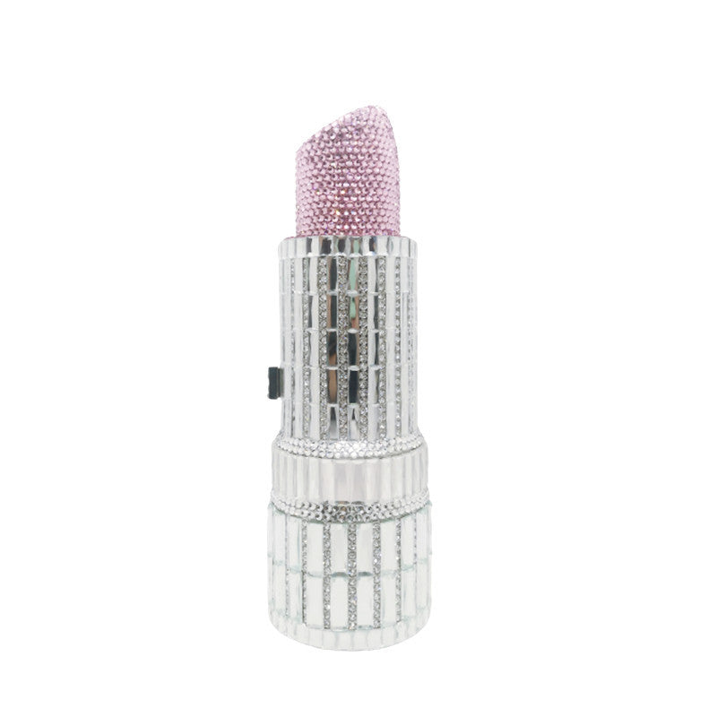 Handmade Rhinestone Lipstick Bag