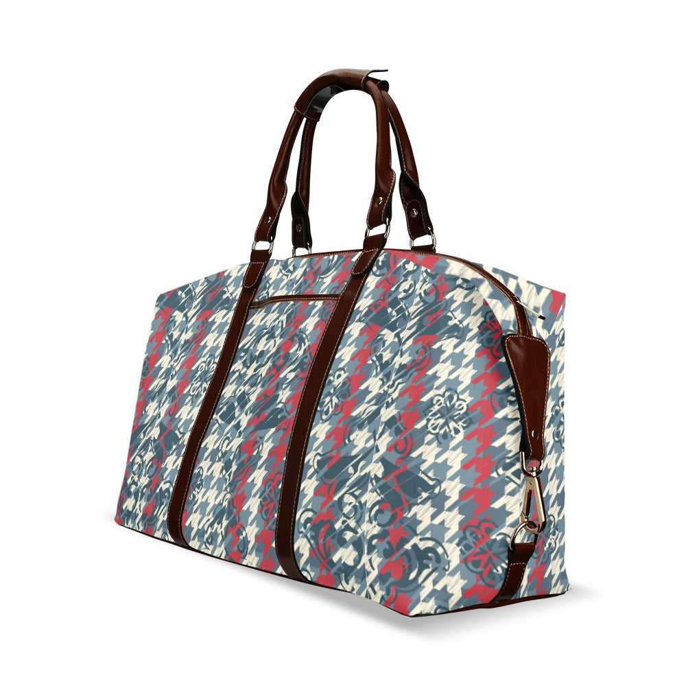 Houndstooth Design Flight Bag