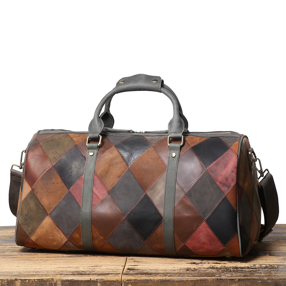 MR. MITCHELL II Genuine Leather Travel Duffle Bag