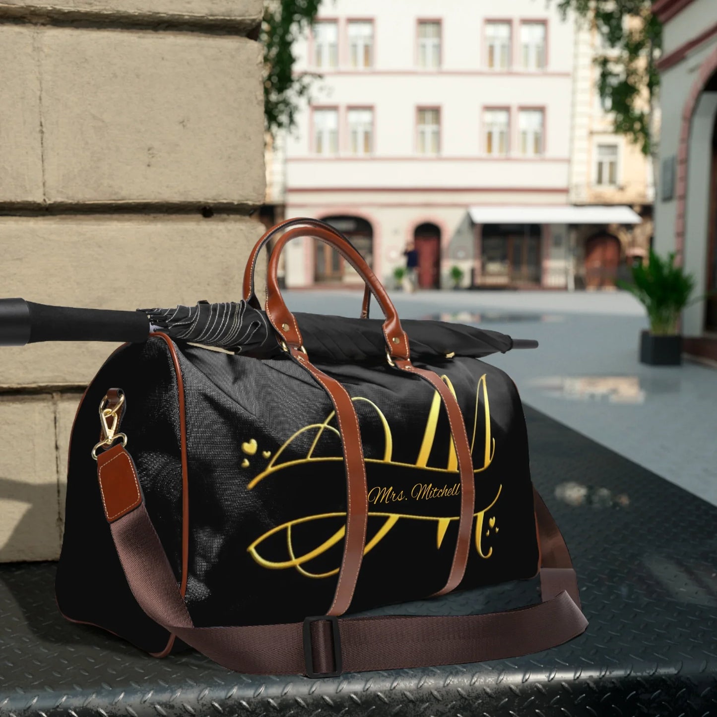 Personalized 'M' Travel Bag
