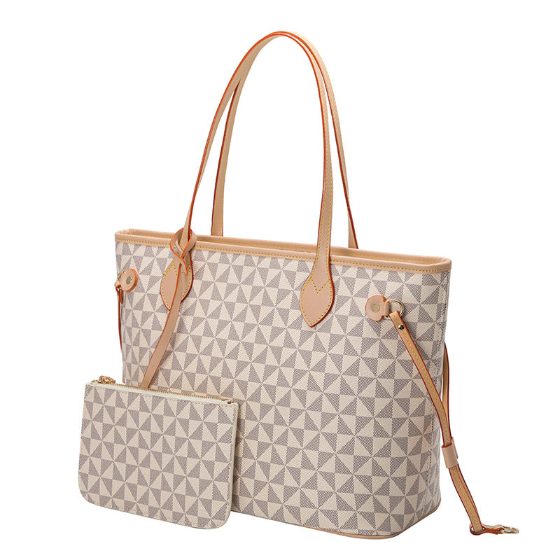 Satchel Shoulder Bag 2pcs with Small Wallet