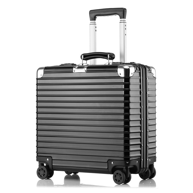 18" Aluminum Alloy Zipper less Carry-On Luggage