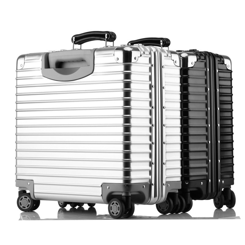 18" Aluminum Alloy Zipper less Carry-On Luggage