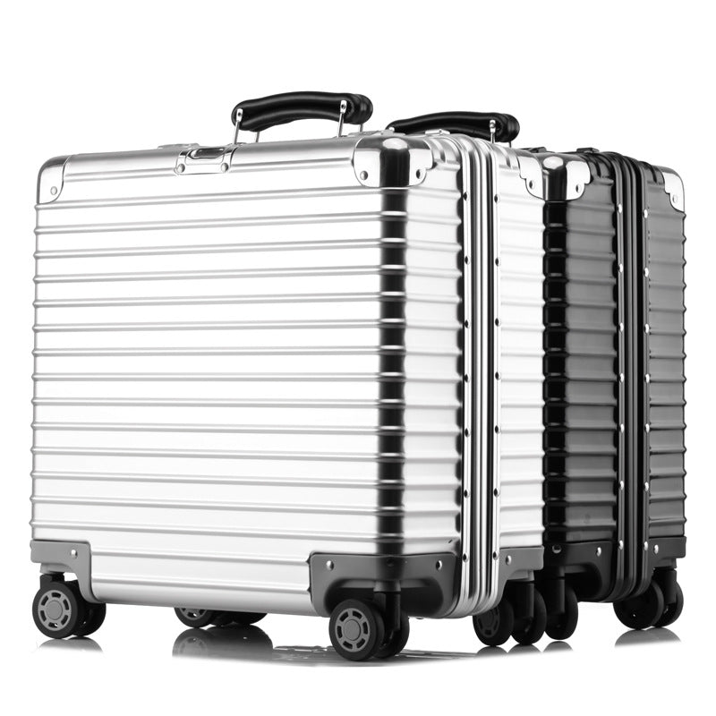 18" Aluminum Alloy Zipper less Carry-On Luggage