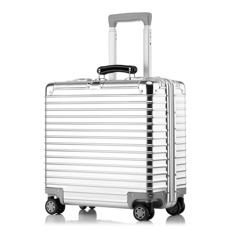 18" Aluminum Alloy Zipper less Carry-On Luggage
