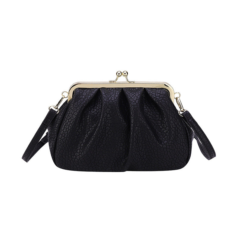 Kiss Lock Crossbody Shoulder Bags Trendy Purse