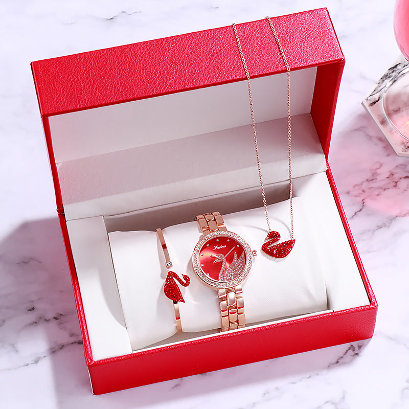 Valentine's Leather Watch Gift Set