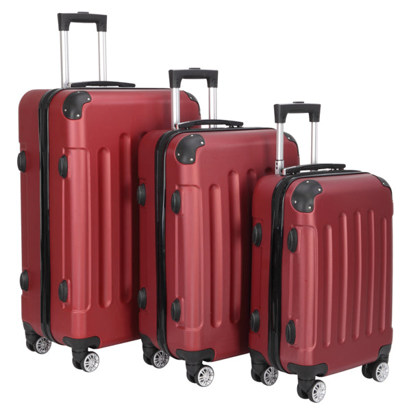 BLP Hard Sided 3-in-1 Swivel, 4 Corner Protectors, 20in 24in 28in, Suitcase Set