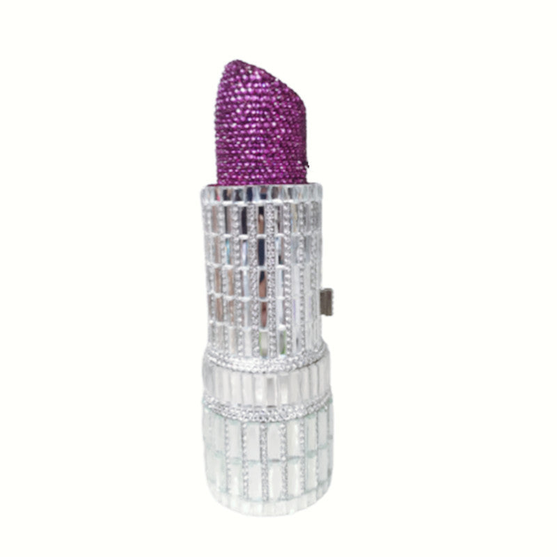 Handmade Rhinestone Lipstick Bag
