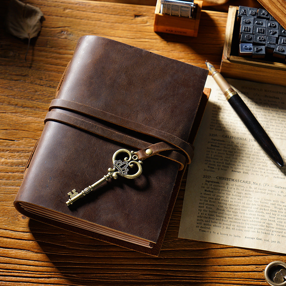Cowhide Travel Notebook