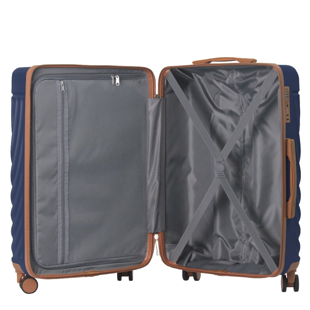 ABS Hard Shell 3pcs Luggage, Durable Set Spinner Wheels and TSA Lock 20''24''28''